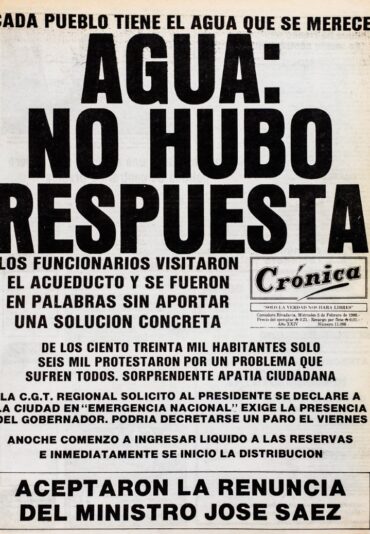 Diario Crónica, miércoles 5 de febrero de 1986.