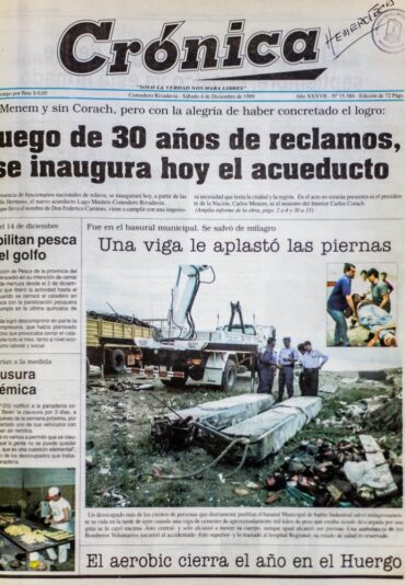 Diario Crónica, sábado 4 de diciembre de 1999.
